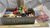 Vintage Dollhouse Furniture and People