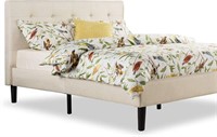 Zinus Upholstered Button Tufted Platform Bed