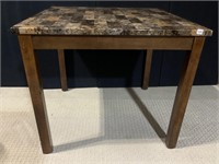 FAUX MARBLE MODERN TABLE STOOL HEIGHT 42" X 42" X