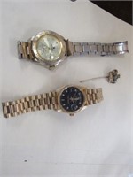 2) Wrist Watches marked on face Rolex Oyster