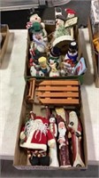 Snowmen & Santas & Wooden Sleds 2 flats full