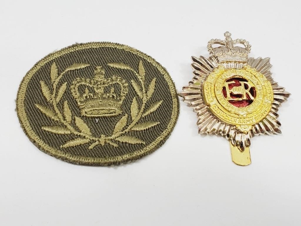 Military Cap Badge and Patch Canadian Army