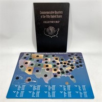 Pair Commemorative Quarters Collector’s Maps
