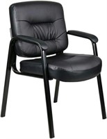 Nicer Furniture, Leather Guest Chair With Arms & M