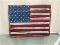 SMALL WOODEN FLAG