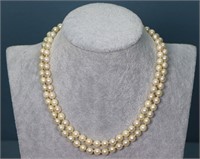 15" 2-Strand Pearl Necklace