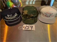 (3) Military Baseball Hats