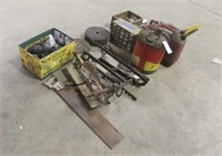 Miter Box, Drill, (2) Grinding Wheels, Hardware