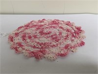 10 inch vintage pink doily