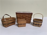 Four decorative baskets