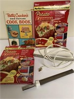 Vintage cookbook potato cookers and electric