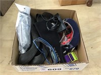 SAFETY GLASSES, SHOE COVERS