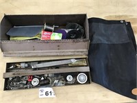 METAL TOOLBOX W CONTENTS, DULUTH TOOL BAG