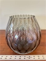 Large Italian Moretti Mame glass vase