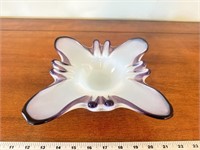 MCM Marano opalescent butterfly dish