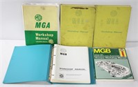 5pc MGB / MGA  Car Workshop Manuals