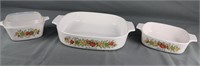 Vintage Corning Ware Spice of Life Casseroles