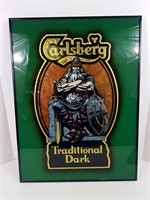 Carlsburg Traditional Dark Glass Sign (18" x 24")