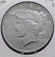 1923 S PEACE DOLLAR  VF