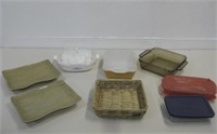Assorted Kitchen Ware Items Largest: 8"x 10"