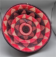 Red Woven Basket/Bowl