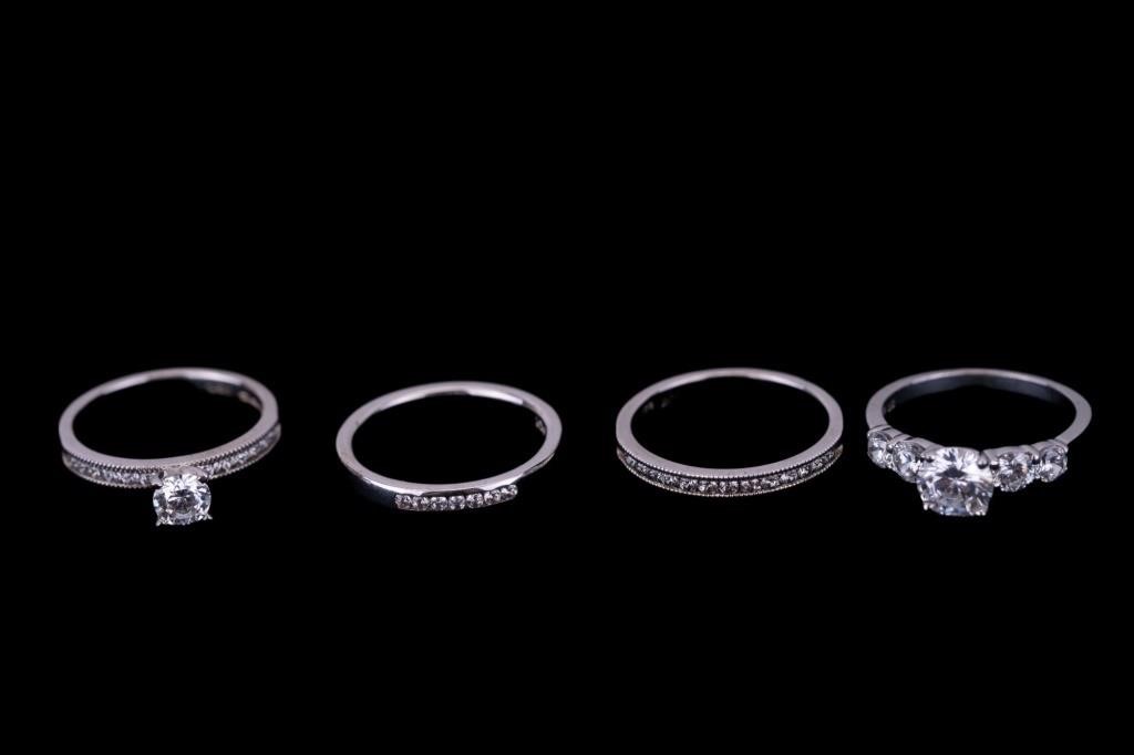 Sterling Silver Rings With CZ Stones (4)
