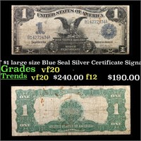 1899 "Black Eagle" $1 large size Blue Seal Silver