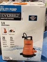 Everbilt 2-in-1 Utility Pump 1/4HP $145 Retail