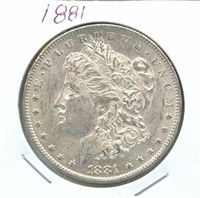 1881 Morgan Silver Dollar