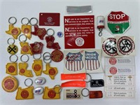 RR Items (Southern Pacific, Cards, Keychains, UTU)