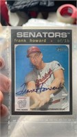 1970 Topps Super Baseball Card Frank Howard Auto