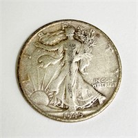 1945 S Walking Liberty Half Dollar