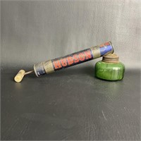 Antique Bug Sprayer Hudson Green Glass