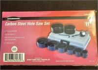 NEW WARRIOR 11PC CARBON STEEL HOLE SAW SET