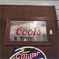 Coors framed mirror