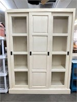 Farmhouse Style Cabinet with Sliding Doors