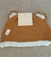 BROWM BEAR KNIT HAT