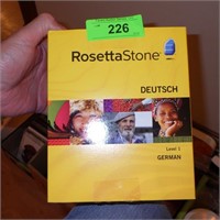 ROSETTA STONE GERMAN LANGUAGE DISCS (OPENED)