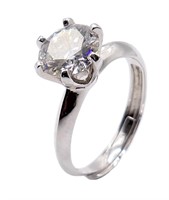 925S 2.0ct Moissanite Diamond Solitaire Ring