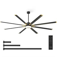 Amico Ceiling Fans with Lights  100 inch Indoor