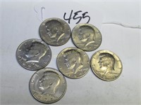 LOT OF JFK 50 CENT COINS - 1972, 1072-D