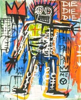 MMOC Signed Jean-Michel Basquiat '1982 w/ COA