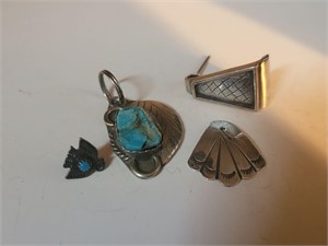 Sterling/turquoise pieces