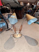 Retro Two head table lamp