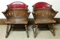 Romweber chairs (2), Viking Oak Batesville, IN