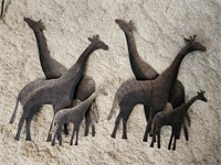 Set of 2 Giraffe Wall Décor