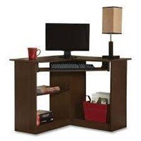 Easy 2 go 36 corner desk brown