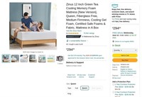 B6310  Zinus Green Tea Cooling 12 Queen Mattress