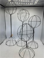 4 wire hat stand displays