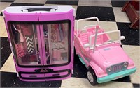 Barbie Jeep & Portable Closet